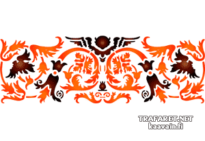 Bordure Renaissance 39 - pochoir pour la décoration