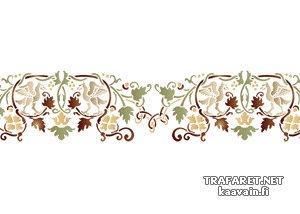 Bordure Renaissance 43 - pochoir pour la décoration