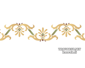 Bordure Renaissance 44 - pochoir pour la décoration