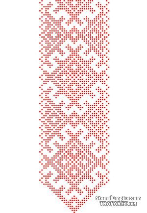 Broderie russe 016 - pochoir pour la décoration