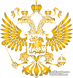 Armoiries russes - pochoir pour la décoration