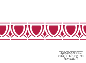 Bordure plafond 33 (Pochoirs dans le style médiéval)