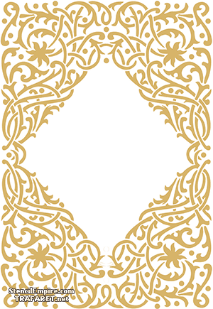 Cadre décoratif avec palmiers - pochoir pour la décoration