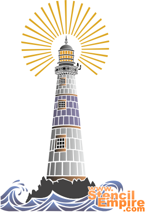 Phare - pochoir pour la décoration