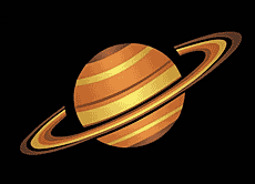 Saturne - pochoir pour la décoration