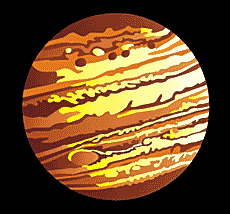 Jupiter - pochoir pour la décoration