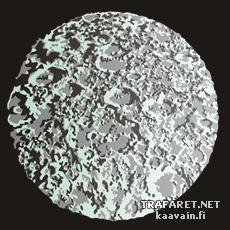 Lune (Pochoirs sur l'espace et les étoiles)