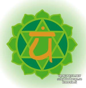 Chakra du coeur - pochoir pour la décoration