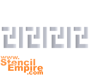 Petits zigzags - pochoir pour la décoration