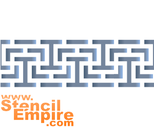 Large labyrinthe - pochoir pour la décoration
