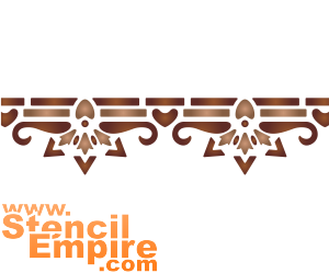 Frise classique - pochoir pour la décoration