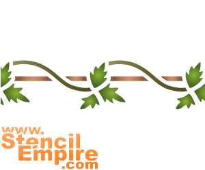 Lierre simple - pochoir pour la décoration