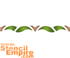 Vagues et coches - pochoir pour la décoration