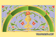 Motif de vase - pochoir pour la décoration
