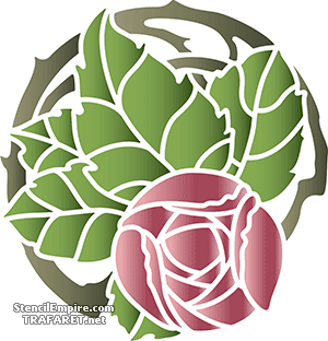 Cercle rose 4 - pochoir pour la décoration