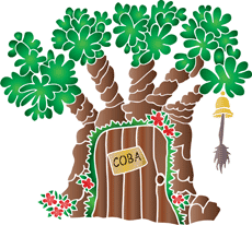 Maison de la chouette - pochoir pour la décoration