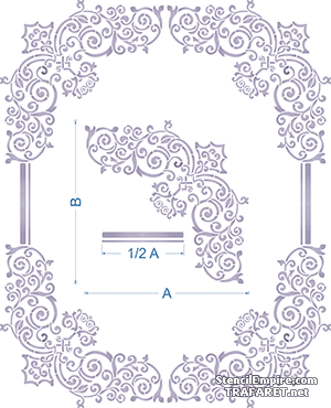 Coin classique 103 - pochoir pour la décoration