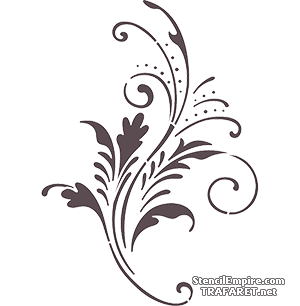 Motif dentelle 14 - pochoir pour la décoration