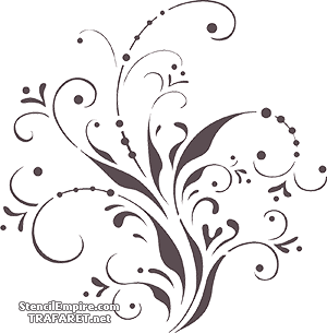 Motif dentelle 15 - pochoir pour la décoration