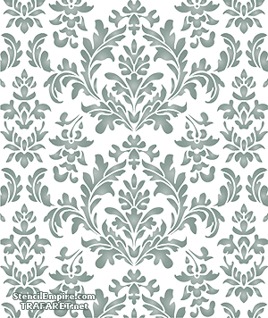 Papier peint damassé 920 (Pochoirs avec motifs répétitifs)