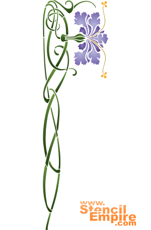 Oeillet bleu (Pochoirs de grande taille)