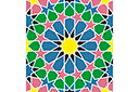 Alhambra 06b - pochoirs avec motifs arabes