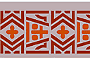 Bordure aztèque 1 - pochoirs avec d'anciens motifs aztèques