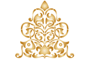 Motif baroque - pochoirs avec différents motifs