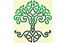 Arbre de la vie - pochoirs avec motifs celtiques