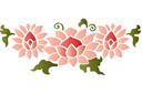Fleur chinoise 3 - pochoirs de style oriental