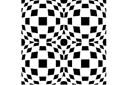 Illusion d'optique 1 - pochoirs avec motifs abstraits