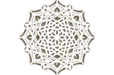 Médaillon 53 - pochoirs avec motifs arabes