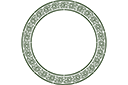 Grand anneau de celtes - pochoirs avec motifs celtiques
