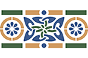 Bordure celtique - pochoirs avec motifs celtiques