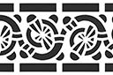 Bordure celtique 2729 - pochoirs avec motifs celtiques