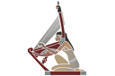 Harpiste - pochoirs de style égyptien