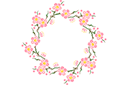 Bague Sakura 101 - pochoirs avec jardin et fleurs sauvages