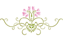 Motif fleuri 05 - pochoirs avec jardin et fleurs sauvages