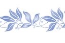 Bordure de laurier - pochoirs pour bordures avec plantes