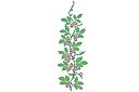 Houblon - pochoirs avec feuilles et branches