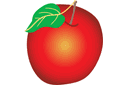 Pomme 4 - pochoirs avec fruits et baies