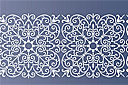 Treillis fin - bordure - pochoirs avec motifs de dentelle