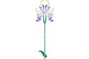 Gros iris - pochoirs de grande taille