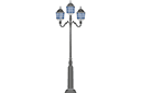 Grande lanterne 014 - pochoirs avec différents objets et articles