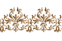 Bordure d'acanthe - pochoirs à motifs classiques