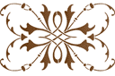 Monogramme dentelle 47 - sets de pochoirs de même style