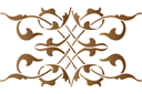 Monogramme dentelle 49 - sets de pochoirs de même style