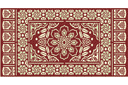 Tapis ottoman 1 - pochoirs de style oriental