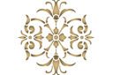 Rosace victorienne - pochoirs à motifs classiques
