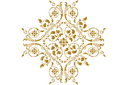 Médaillon Victorien 016 - pochoirs à motifs classiques